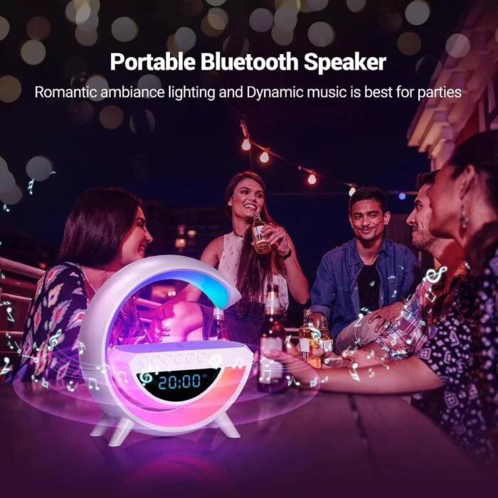 G-shape Multifunctional Lamp & Bluetooth Speaker With Wireless Charging