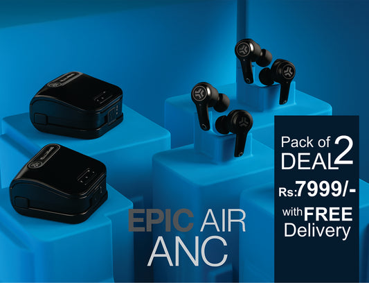 Pack of 2 JLab Epic Air ANC Original Wireless Earbuds (Water Proof)